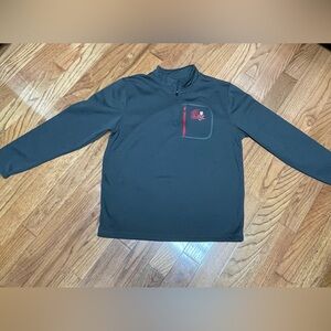 Men’s Jacksonville State Gamecocks Gray Quarter Zip Pullover Size XL